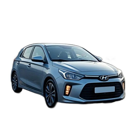 car, photorealistic, 3d render, hyundai transparent PNG cut-out