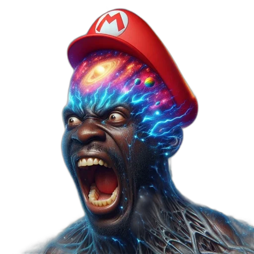 creature, hat, face, hair transparent PNG cut-out