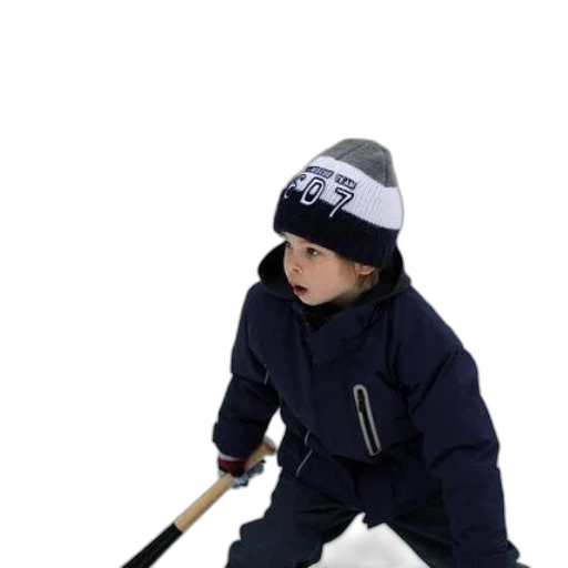 staff, hat, child, blue transparent PNG cut-out