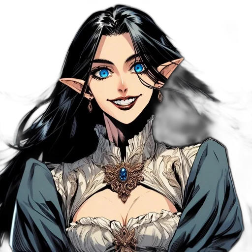 face, fantasy art, comic book art, concept art transparent PNG cut-out