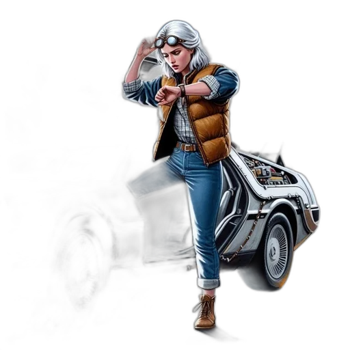 jacket, car, concept art, comic book art transparent PNG cut-out