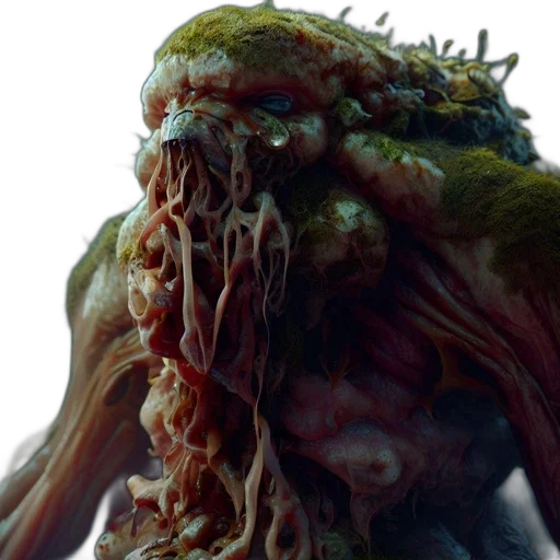 creature, food, hair, face transparent PNG cut-out