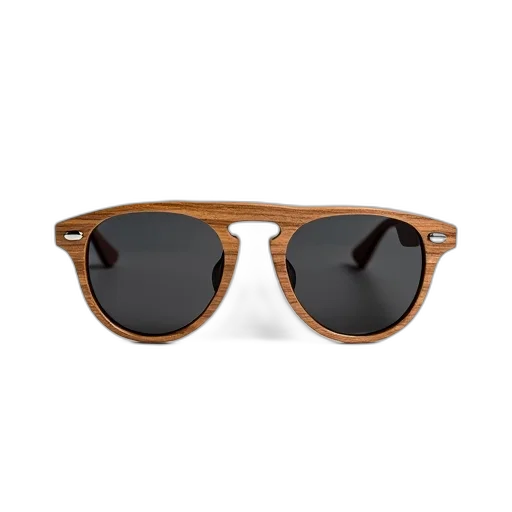 earth tones, pair, sunglasses, wooden transparent PNG cut-out