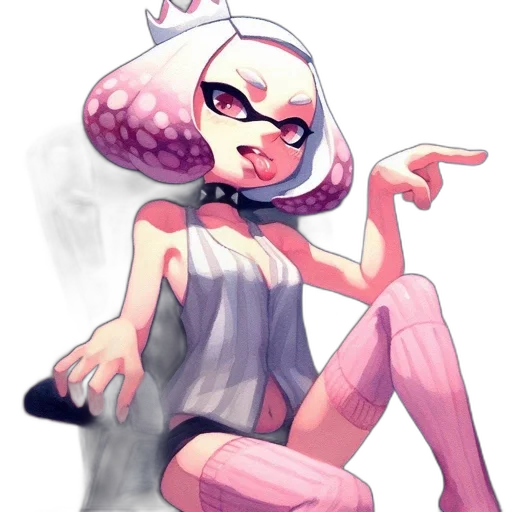 dress, creature, weapon, staff transparent PNG cut-out