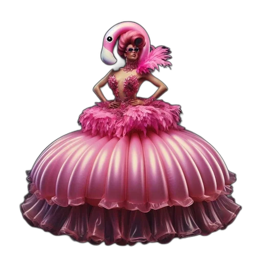 dress, concept art, 3d render, fantasy art transparent PNG cut-out