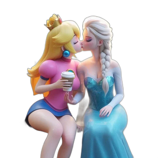 dress, crown, 3d render, concept art transparent PNG cut-out