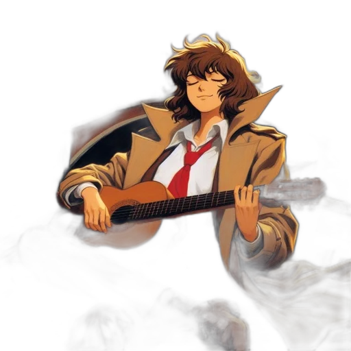 jacket, staff, weapon, concept art transparent PNG cut-out