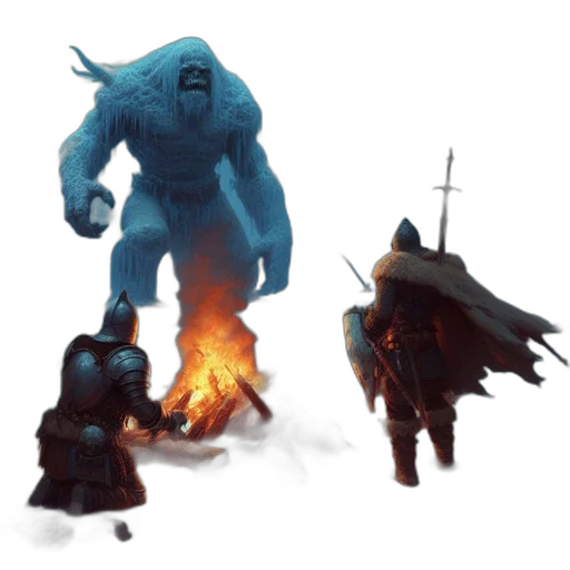 concept art, fantasy art, comic book art, pixel art transparent PNG cut-out