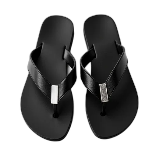 shoes, 3d render, pair, black transparent PNG cut-out