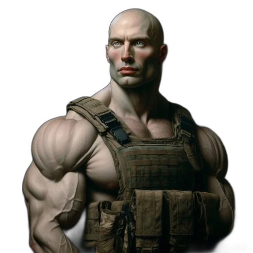 weapon, face, concept art, photorealistic transparent PNG cut-out
