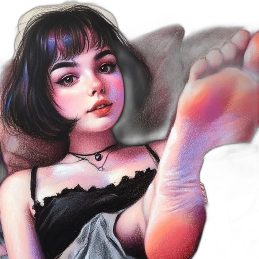 shoes, face, dress, photorealistic transparent PNG cut-out