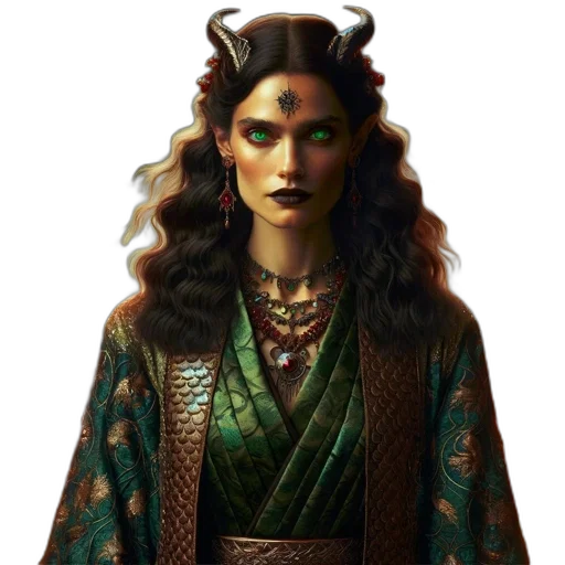 dragon, jewelry, staff, face transparent PNG cut-out