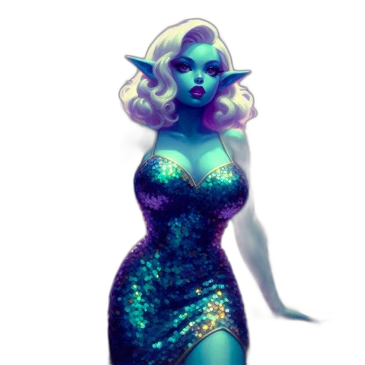 dress, concept art, fantasy art, pixel art transparent PNG cut-out