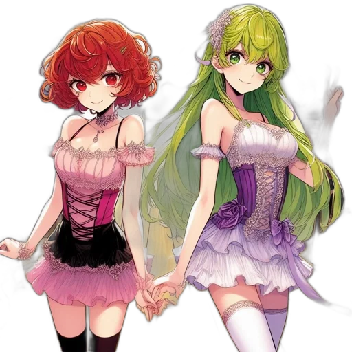 dress, pixel art, anime, concept art transparent PNG cut-out