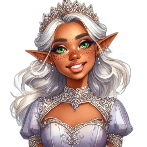 face, fantasy art, concept art, pixel art transparent PNG cut-out