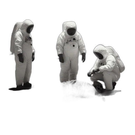 jacket, mask, robot, creature transparent PNG cut-out