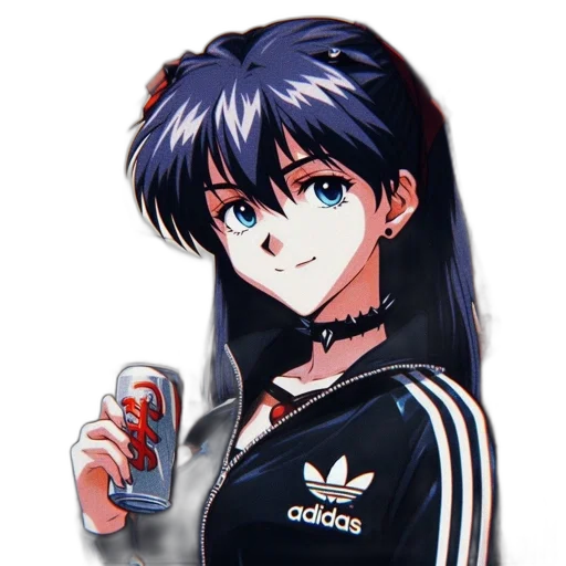 jacket, face, hair, weapon transparent PNG cut-out