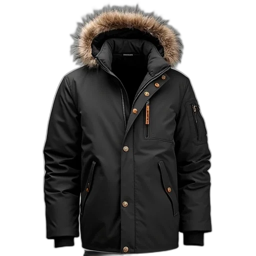 jacket, mens, parkas, down transparent PNG cut-out