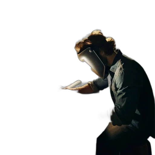 mask, jacket, staff, shoes transparent PNG cut-out