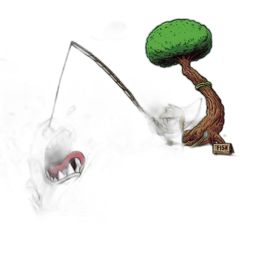 staff, tree, weapon, creature transparent PNG cut-out