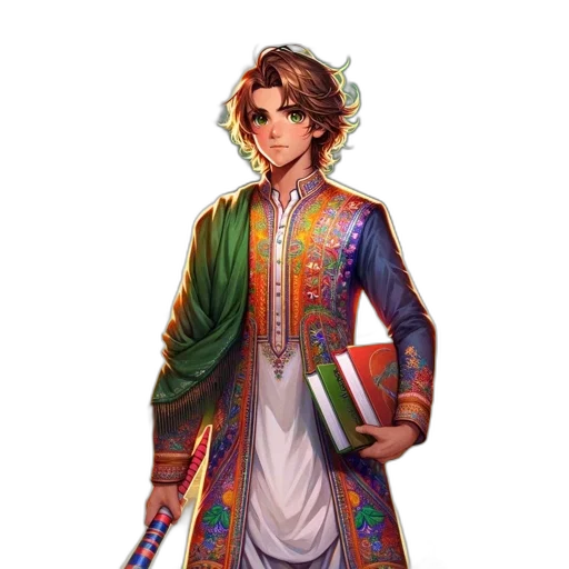 staff, dress, jacket, jewelry transparent PNG cut-out