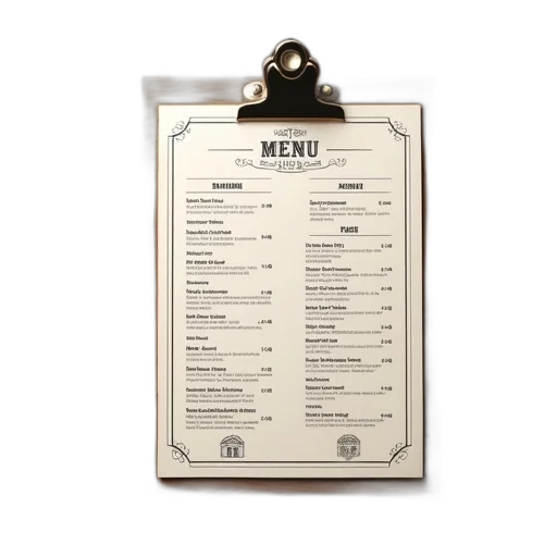 staff, food, restaurant, menu transparent PNG cut-out