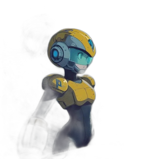 robot, staff, weapon, mask transparent PNG cut-out