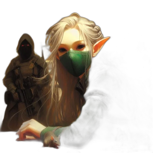 mask, creature, face, staff transparent PNG cut-out