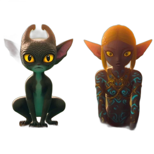 concept art, fantasy art, 3d render, pixel art transparent PNG cut-out