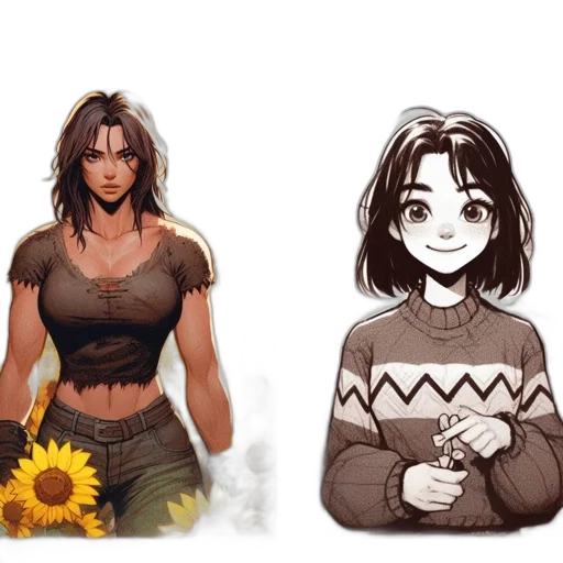 flower, pixel art, concept art, fantasy art transparent PNG cut-out