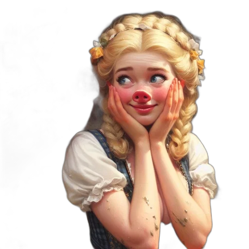 face, mask, dress, crown transparent PNG cut-out