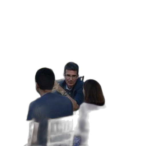 staff, face, furniture, jacket transparent PNG cut-out