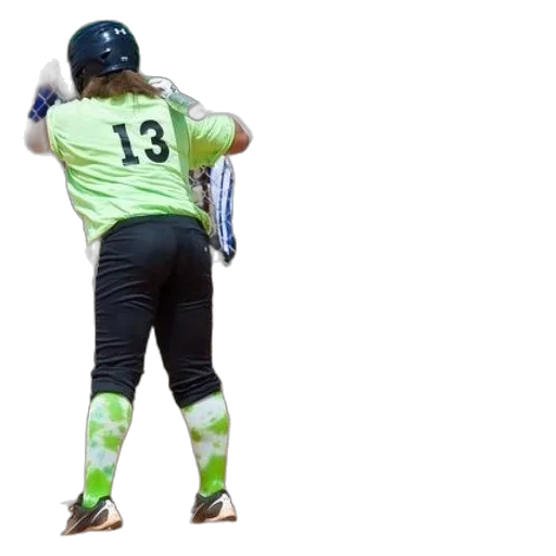 staff, green, neon, softball transparent PNG cut-out