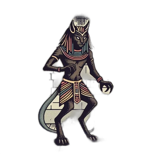 creature, mask, staff, robot transparent PNG cut-out