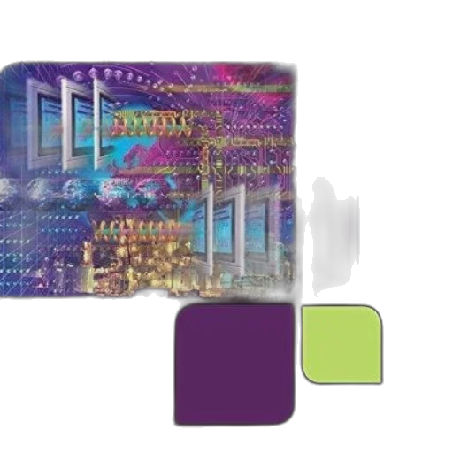 vaporwave, cyberpunk, colorful, neon transparent PNG cut-out