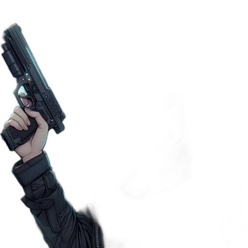 weapon, jacket, staff, concept art transparent PNG cut-out
