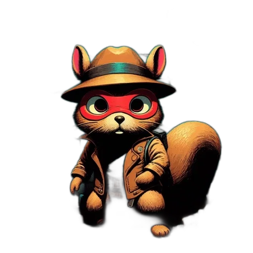 hat, staff, animal, jacket transparent PNG cut-out