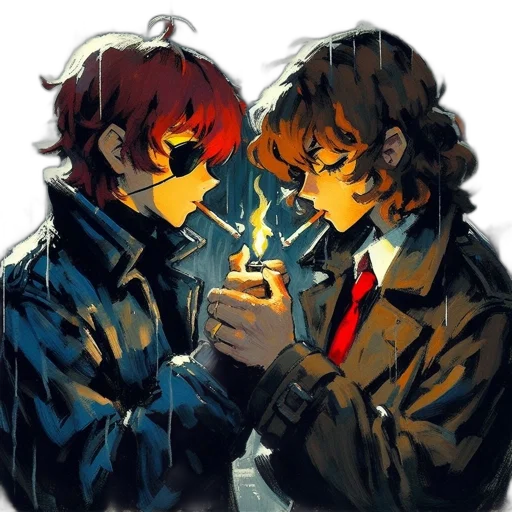 jacket, mask, crown, concept art transparent PNG cut-out