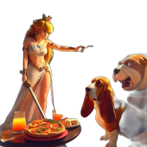 food, staff, concept art, 3d render transparent PNG cut-out
