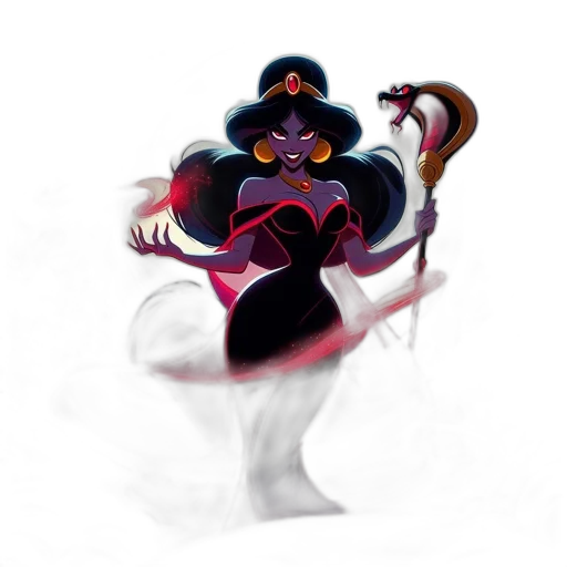 crown, creature, staff, dress transparent PNG cut-out