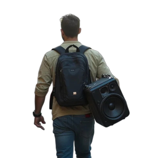 jacket, staff, 3d render, concept art transparent PNG cut-out