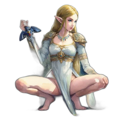 dress, sword, crown, weapon transparent PNG cut-out