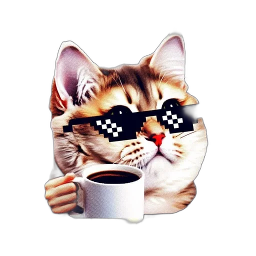 vaporwave, 3d render, cartoon, pixel art transparent PNG cut-out
