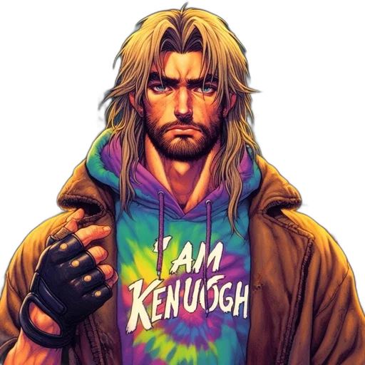 jacket, comic book art, cyberpunk, concept art transparent PNG cut-out