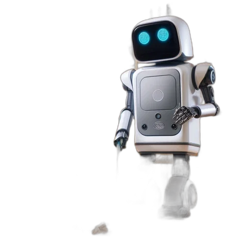 robot, 3d render, concept art, modern transparent PNG cut-out