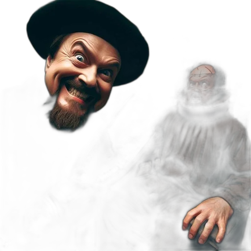 face, creature, staff, hat transparent PNG cut-out