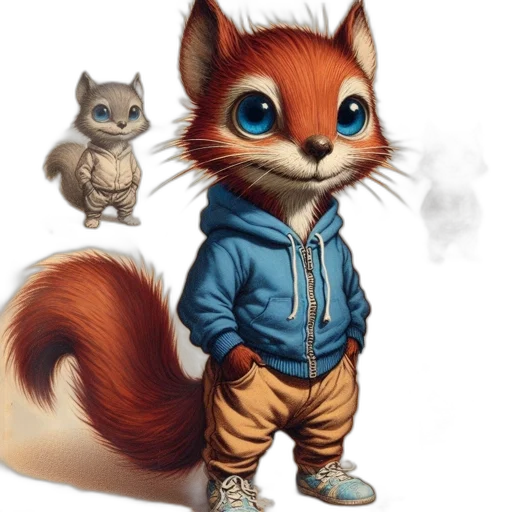staff, animal, jacket, concept art transparent PNG cut-out
