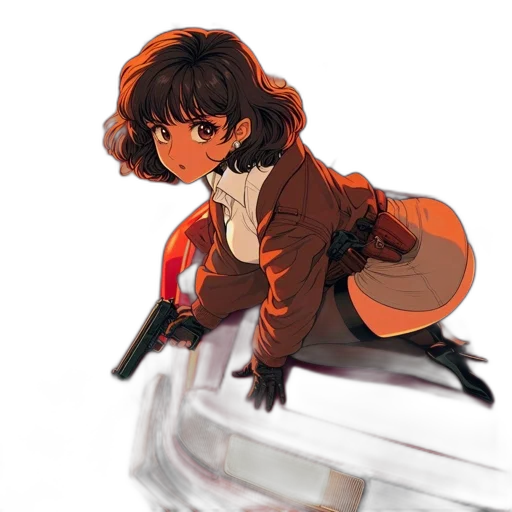weapon, jacket, car, robot transparent PNG cut-out