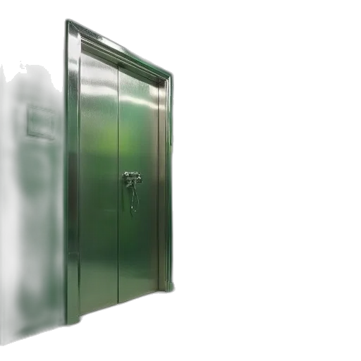 3d render, photorealistic, green, stainless transparent PNG cut-out