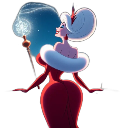 dress, crown, staff, hat transparent PNG cut-out